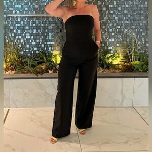 Dynamite Black Strapless Jumpsuit